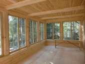 деревянные окна для терассы