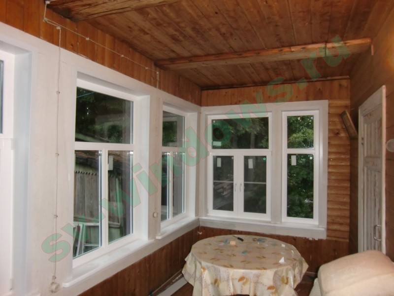 Деревянные окна для террасы и веранды - каталог и цены